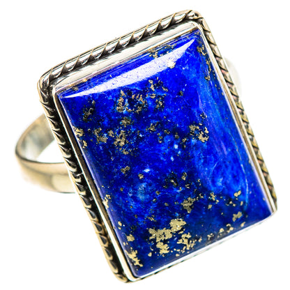 Lapis Lazuli Rings handcrafted by Ana Silver Co - RING133285 - Photo 2