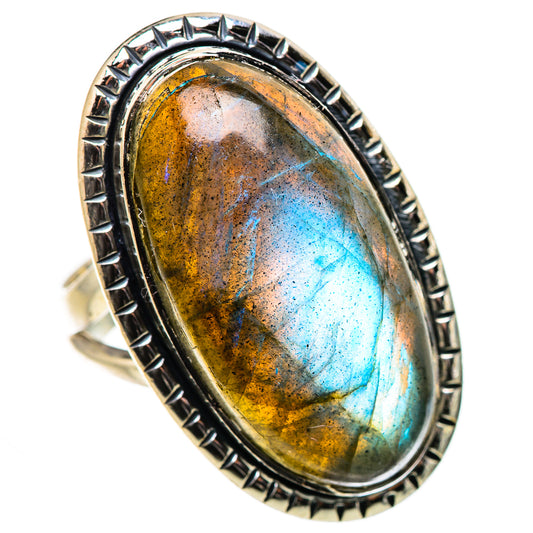 Labradorite Rings handcrafted by Ana Silver Co - RING133290 - Photo 2