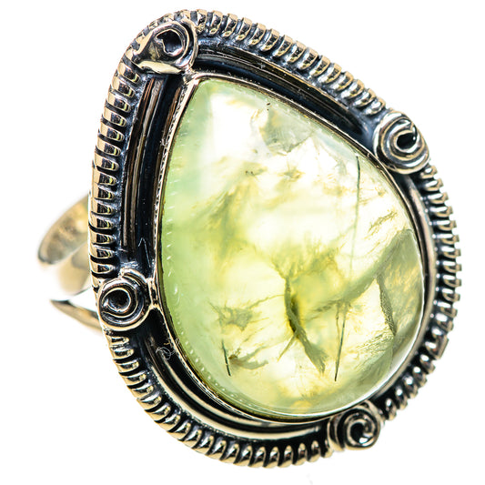 Prehnite Rings handcrafted by Ana Silver Co - RING133294 - Photo 2