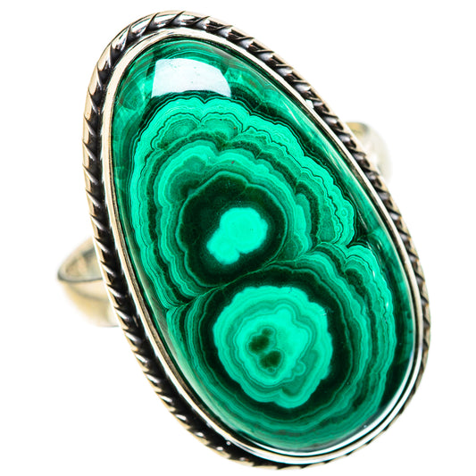 Malachite Rings handcrafted by Ana Silver Co - RING133295 - Photo 2