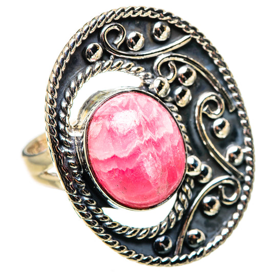 Rhodochrosite Rings handcrafted by Ana Silver Co - RING133300 - Photo 2