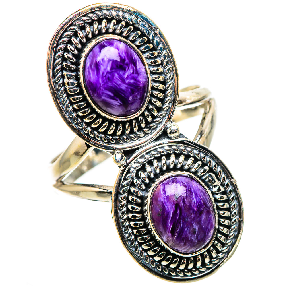 Charoite Rings handcrafted by Ana Silver Co - RING133301 - Photo 2