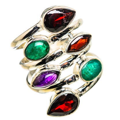 Garnet Rings handcrafted by Ana Silver Co - RING133305 - Photo 2