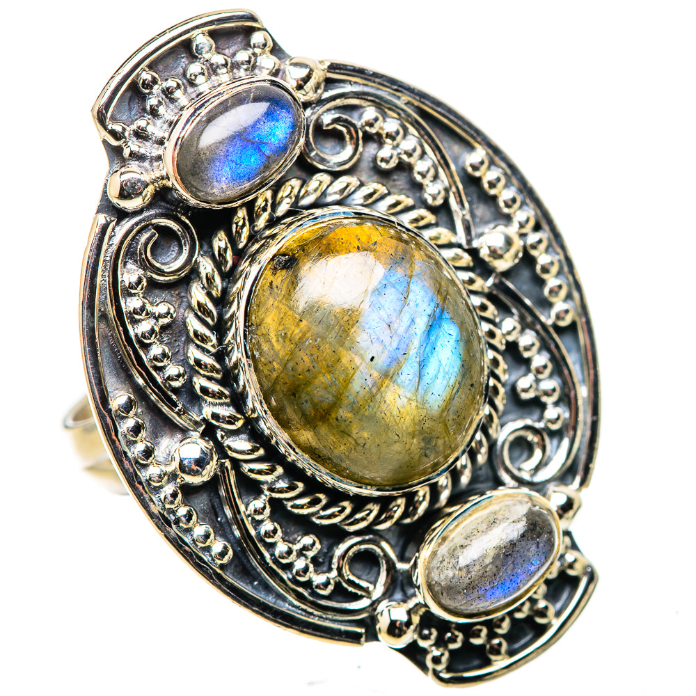 Labradorite Rings handcrafted by Ana Silver Co - RING133310 - Photo 2