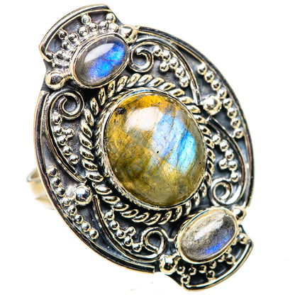 Labradorite Rings handcrafted by Ana Silver Co - RING133310 - Photo 2