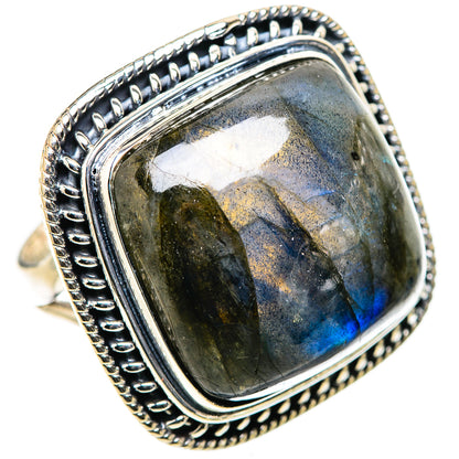 Labradorite Rings handcrafted by Ana Silver Co - RING133314 - Photo 2