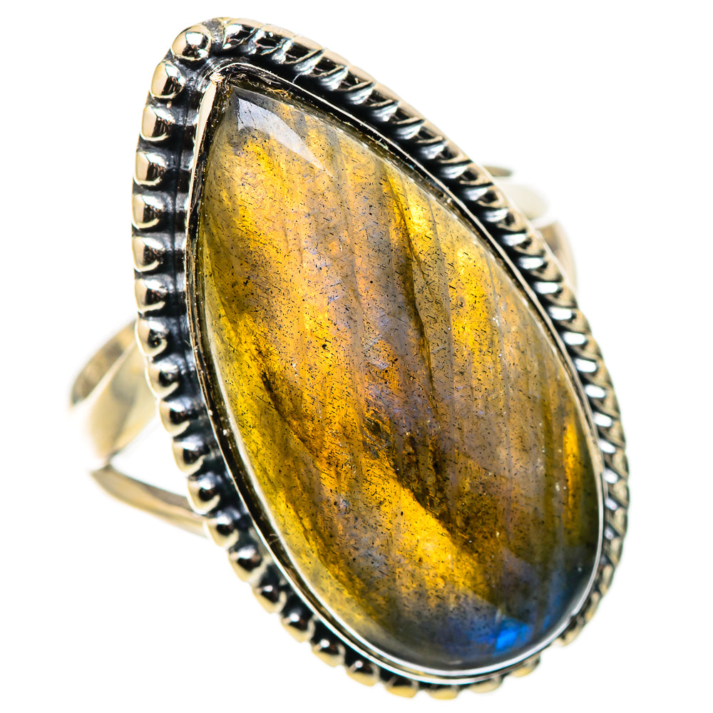Labradorite Rings handcrafted by Ana Silver Co - RING133315 - Photo 2