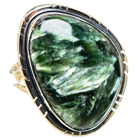 Seraphinite Rings handcrafted by Ana Silver Co - RING133318 - Photo 2