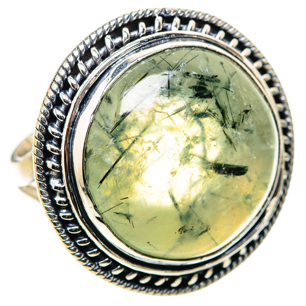 Prehnite Rings handcrafted by Ana Silver Co - RING133322 - Photo 2
