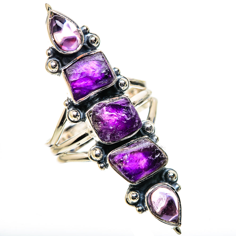 Amethyst Rings handcrafted by Ana Silver Co - RING133326 - Photo 2