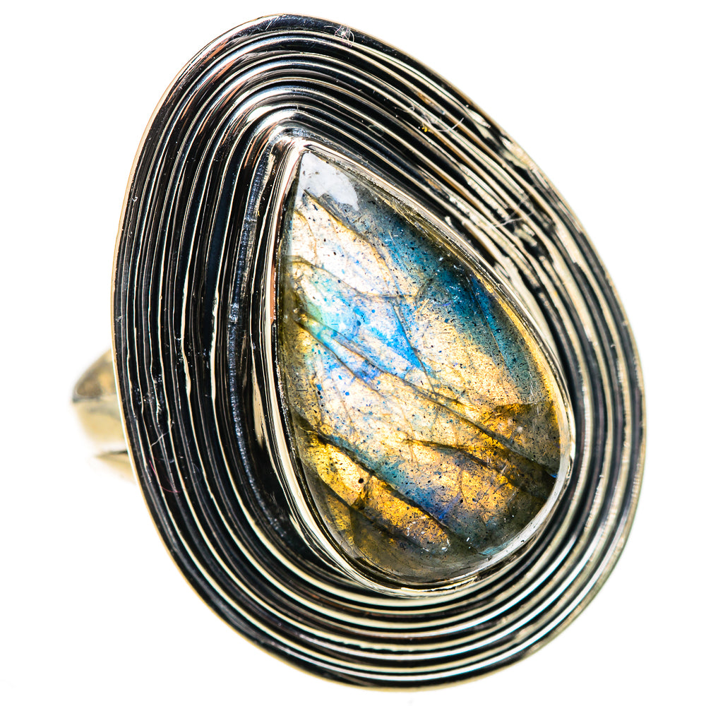 Labradorite Rings handcrafted by Ana Silver Co - RING133331 - Photo 2