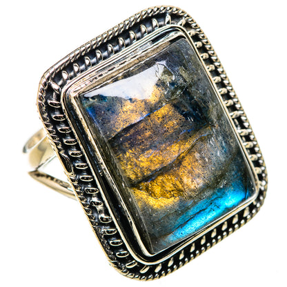 Labradorite Rings handcrafted by Ana Silver Co - RING133334 - Photo 2