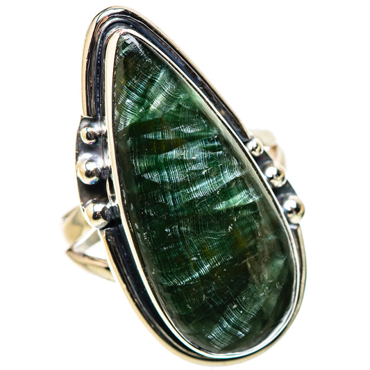 Seraphinite Rings handcrafted by Ana Silver Co - RING133338 - Photo 2