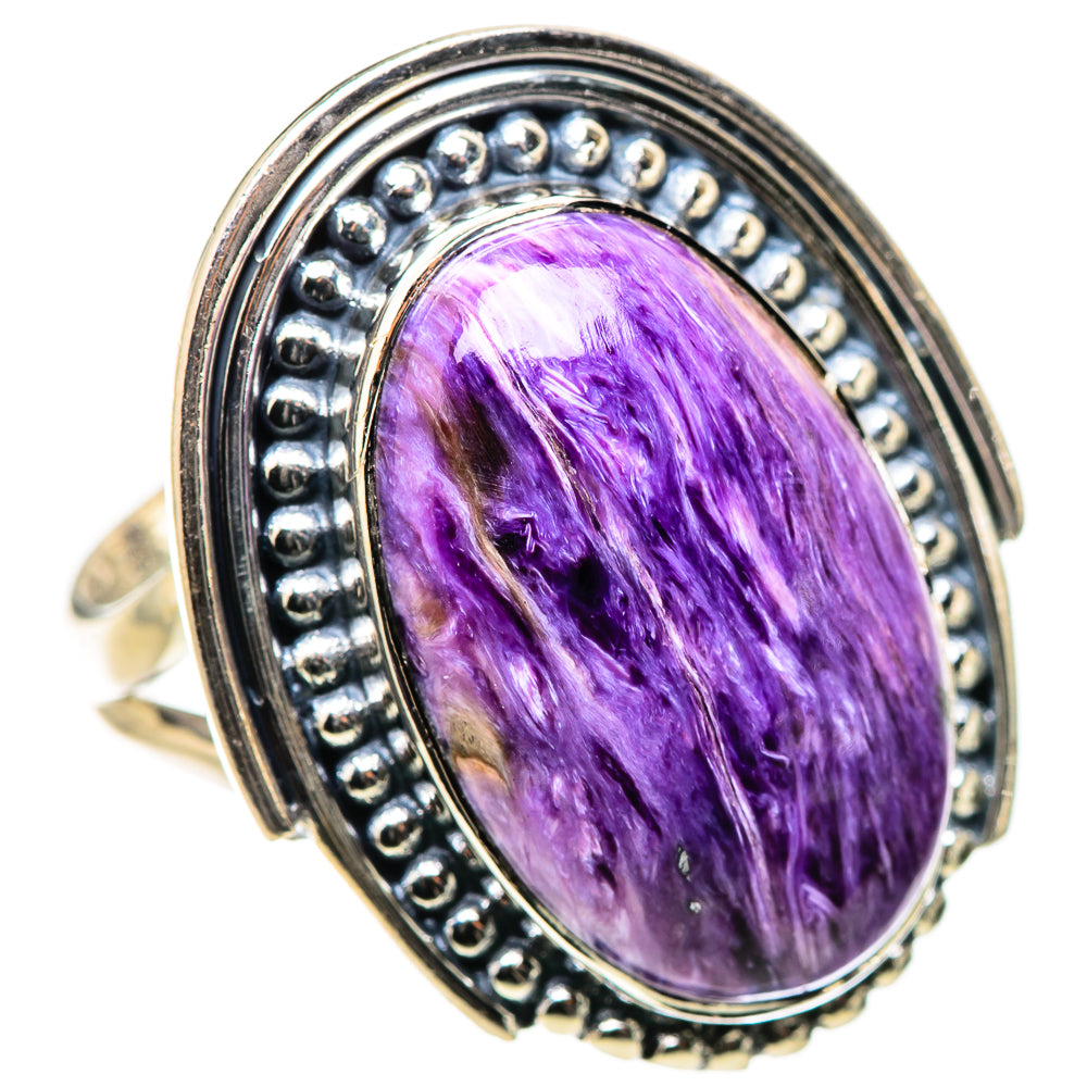Charoite Rings handcrafted by Ana Silver Co - RING133342 - Photo 2