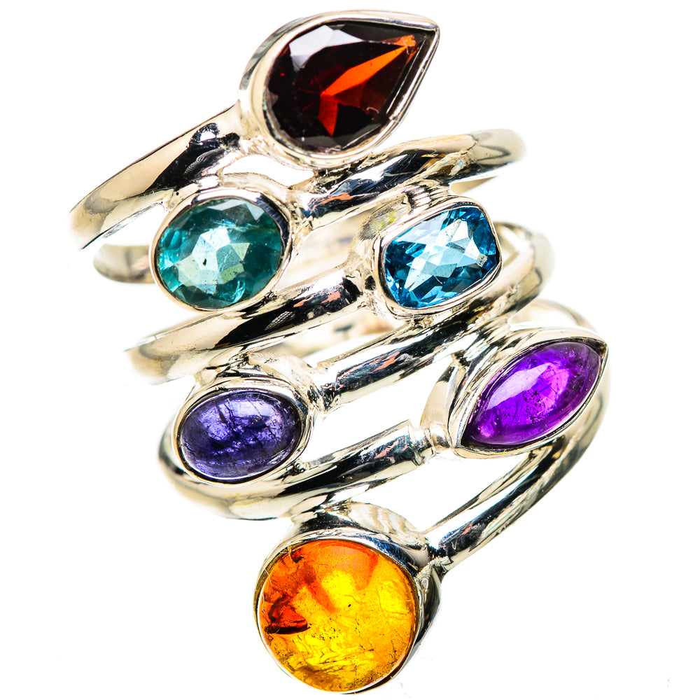Baltic Amber Rings handcrafted by Ana Silver Co - RING133347 - Photo 2
