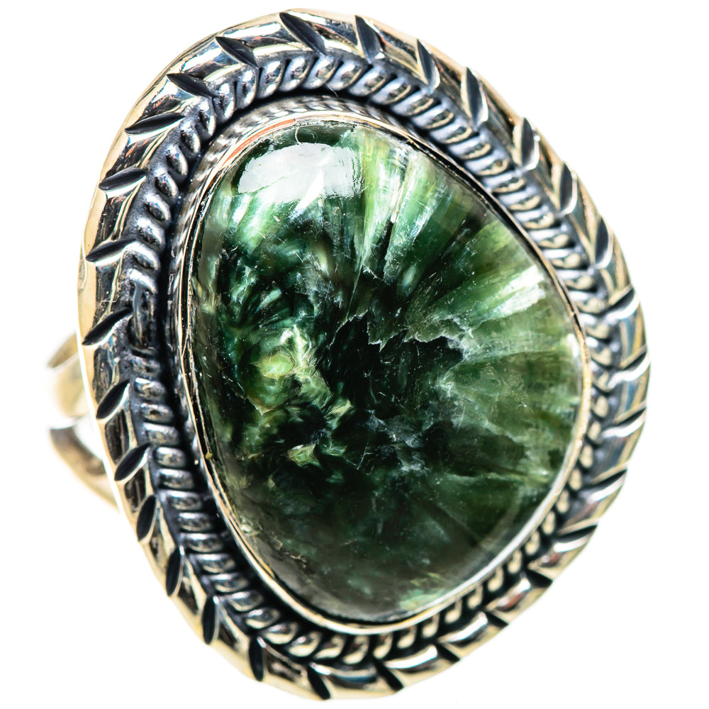 Seraphinite Rings handcrafted by Ana Silver Co - RING133352 - Photo 2