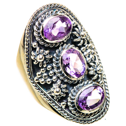 Amethyst Rings handcrafted by Ana Silver Co - RING133354 - Photo 2
