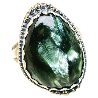 Seraphinite Rings handcrafted by Ana Silver Co - RING133390 - Photo 2