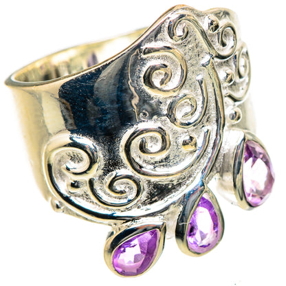 Amethyst Rings handcrafted by Ana Silver Co - RING133397 - Photo 2