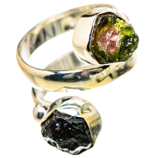 Watermelon Tourmaline Rings handcrafted by Ana Silver Co - RING133402 - Photo 2