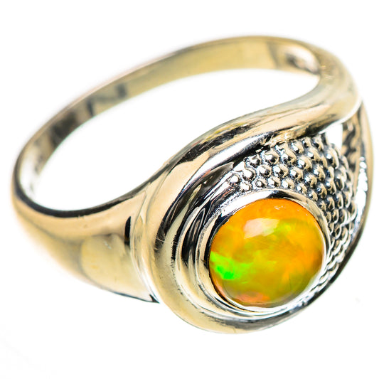 Ethiopian Opal Rings handcrafted by Ana Silver Co - RING133405 - Photo 2