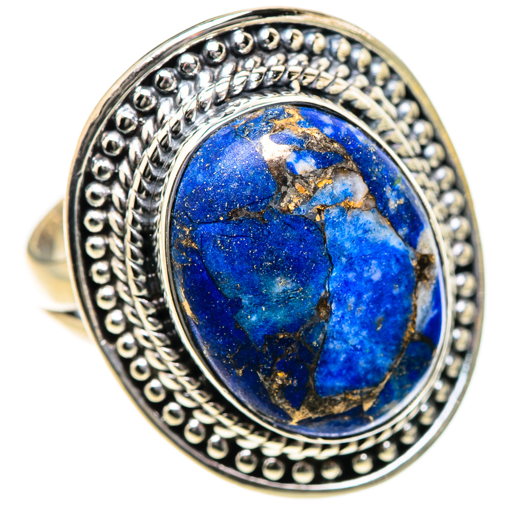 Copper Lapis Lazuli Rings handcrafted by Ana Silver Co - RING133409 - Photo 2