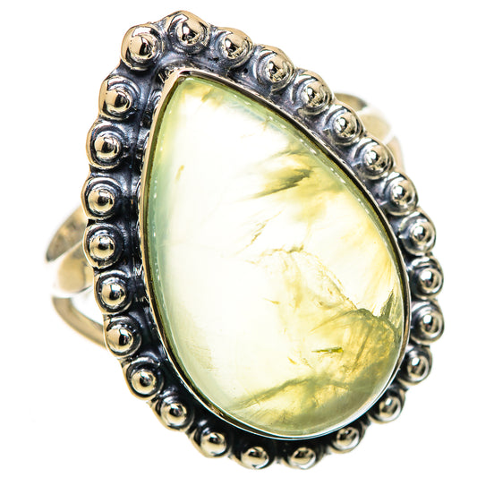 Prehnite Rings handcrafted by Ana Silver Co - RING133411 - Photo 2