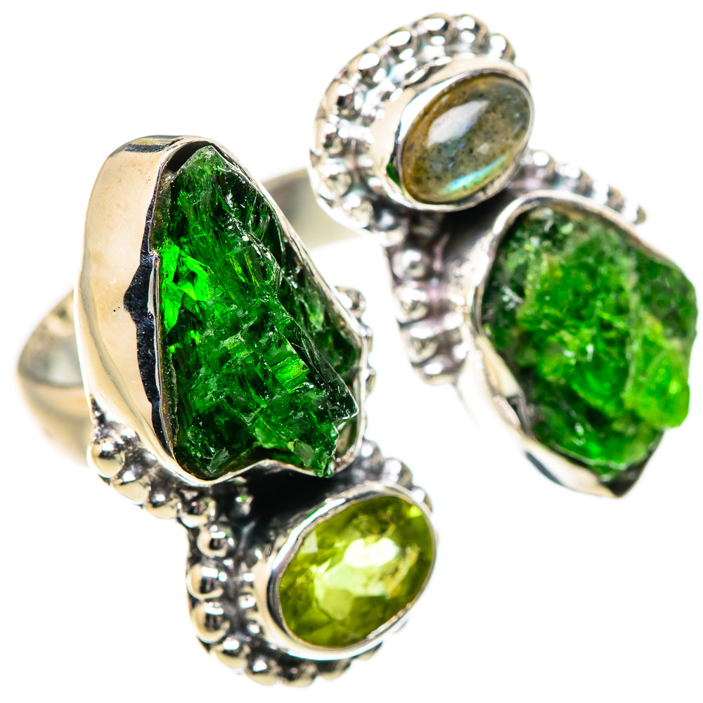 Chrome Diopside Rings handcrafted by Ana Silver Co - RING133412 - Photo 2