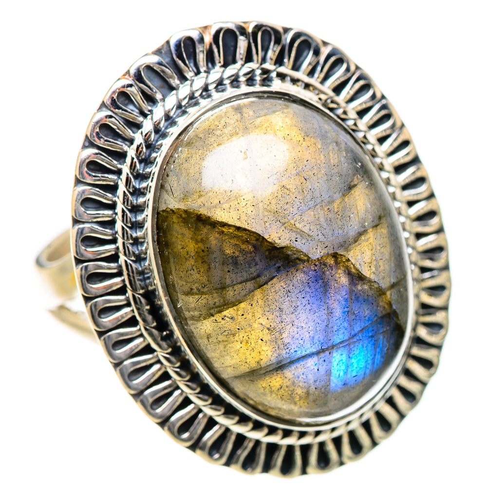 Labradorite Rings handcrafted by Ana Silver Co - RING133429 - Photo 2