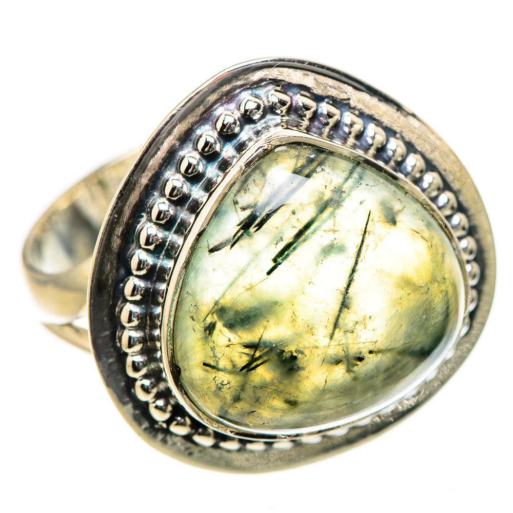 Prehnite Rings handcrafted by Ana Silver Co - RING133433 - Photo 2