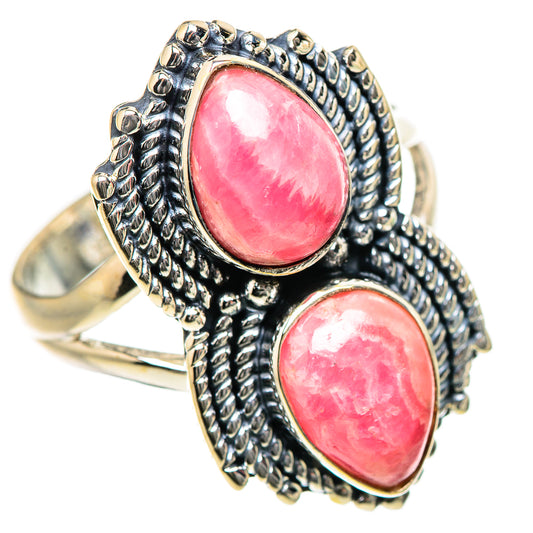 Rhodochrosite Rings handcrafted by Ana Silver Co - RING133435 - Photo 2
