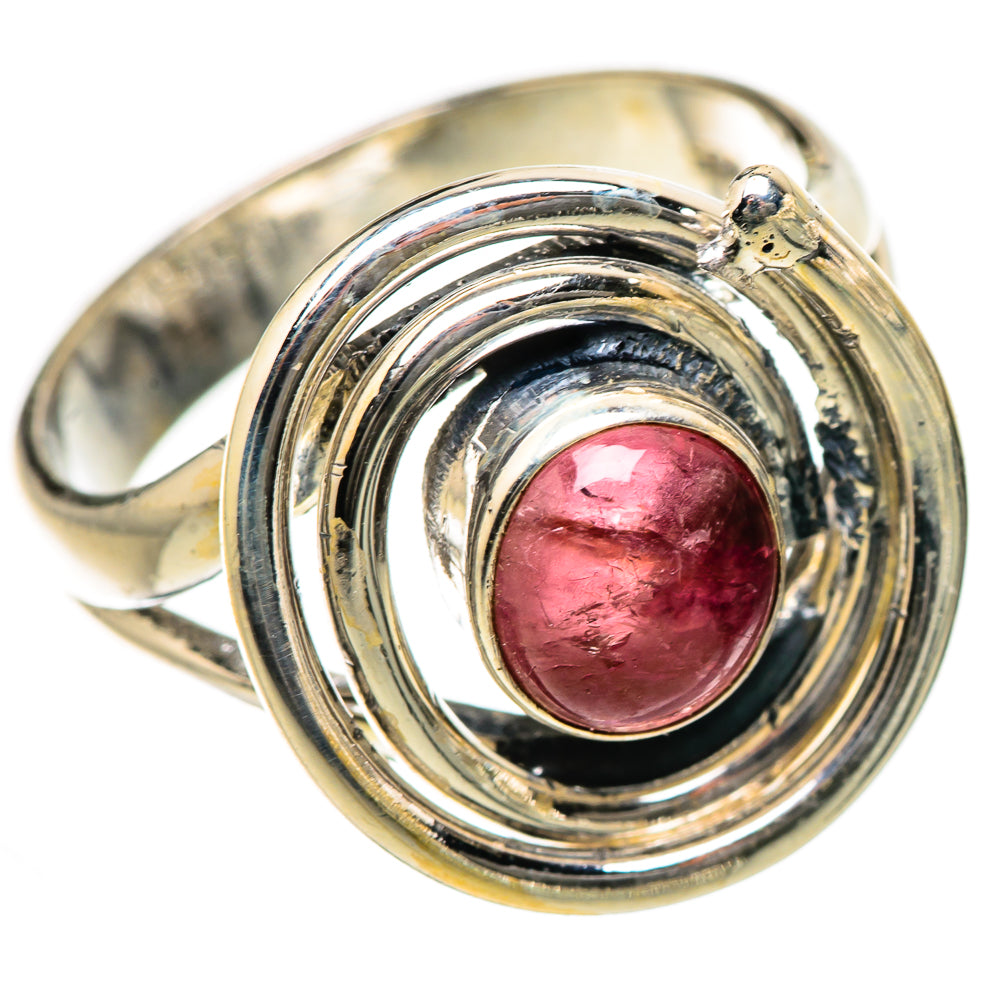 Pink Tourmaline Rings handcrafted by Ana Silver Co - RING133436 - Photo 2