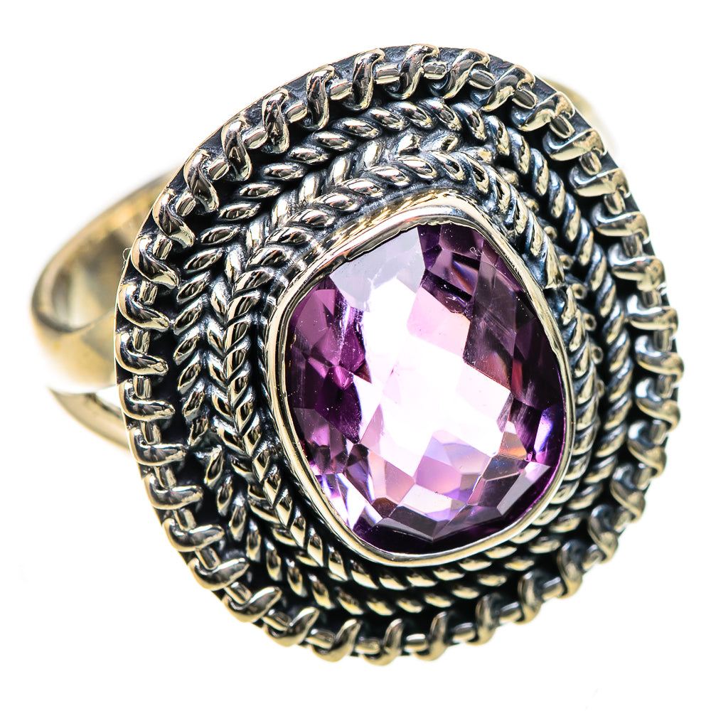 Amethyst Rings handcrafted by Ana Silver Co - RING133440 - Photo 2