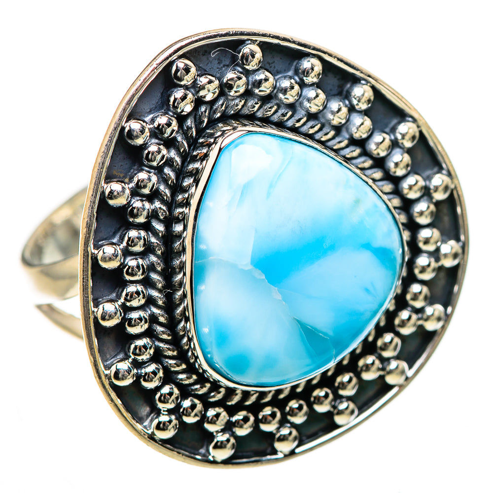 Larimar Rings handcrafted by Ana Silver Co - RING133445 - Photo 2
