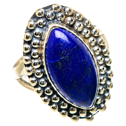 Lapis Lazuli Rings handcrafted by Ana Silver Co - RING133449 - Photo 2