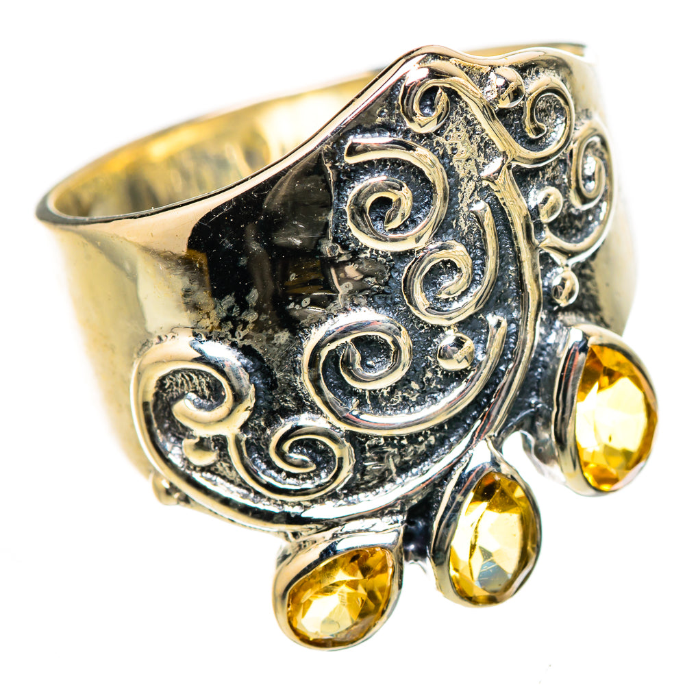 Citrine Rings handcrafted by Ana Silver Co - RING133453 - Photo 2