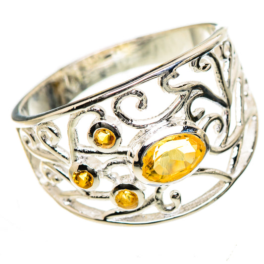 Citrine Rings handcrafted by Ana Silver Co - RING133454 - Photo 2