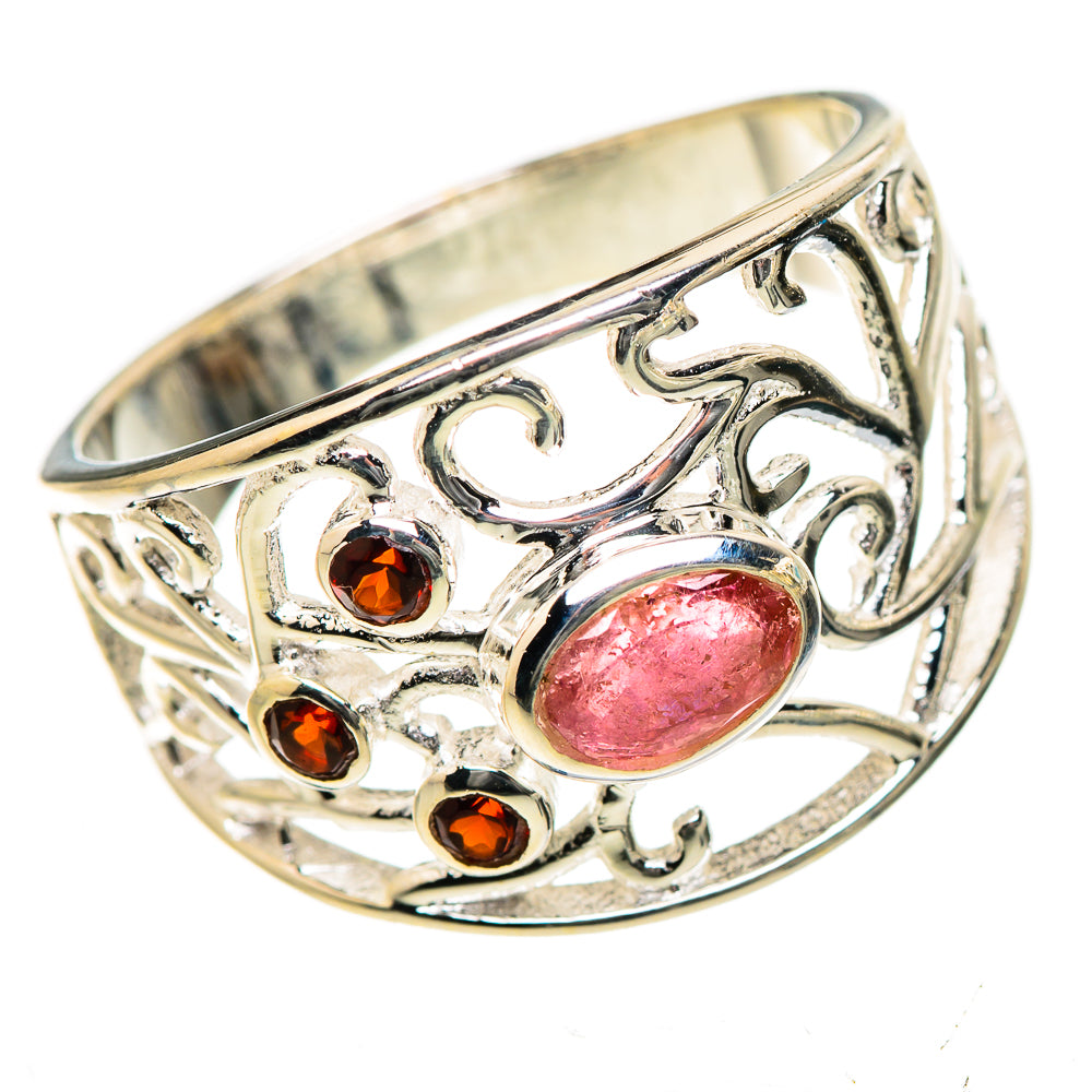 Pink Tourmaline Rings handcrafted by Ana Silver Co - RING133456 - Photo 2