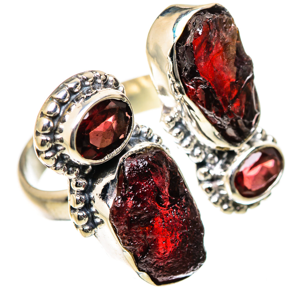 Garnet Rings handcrafted by Ana Silver Co - RING133457 - Photo 2