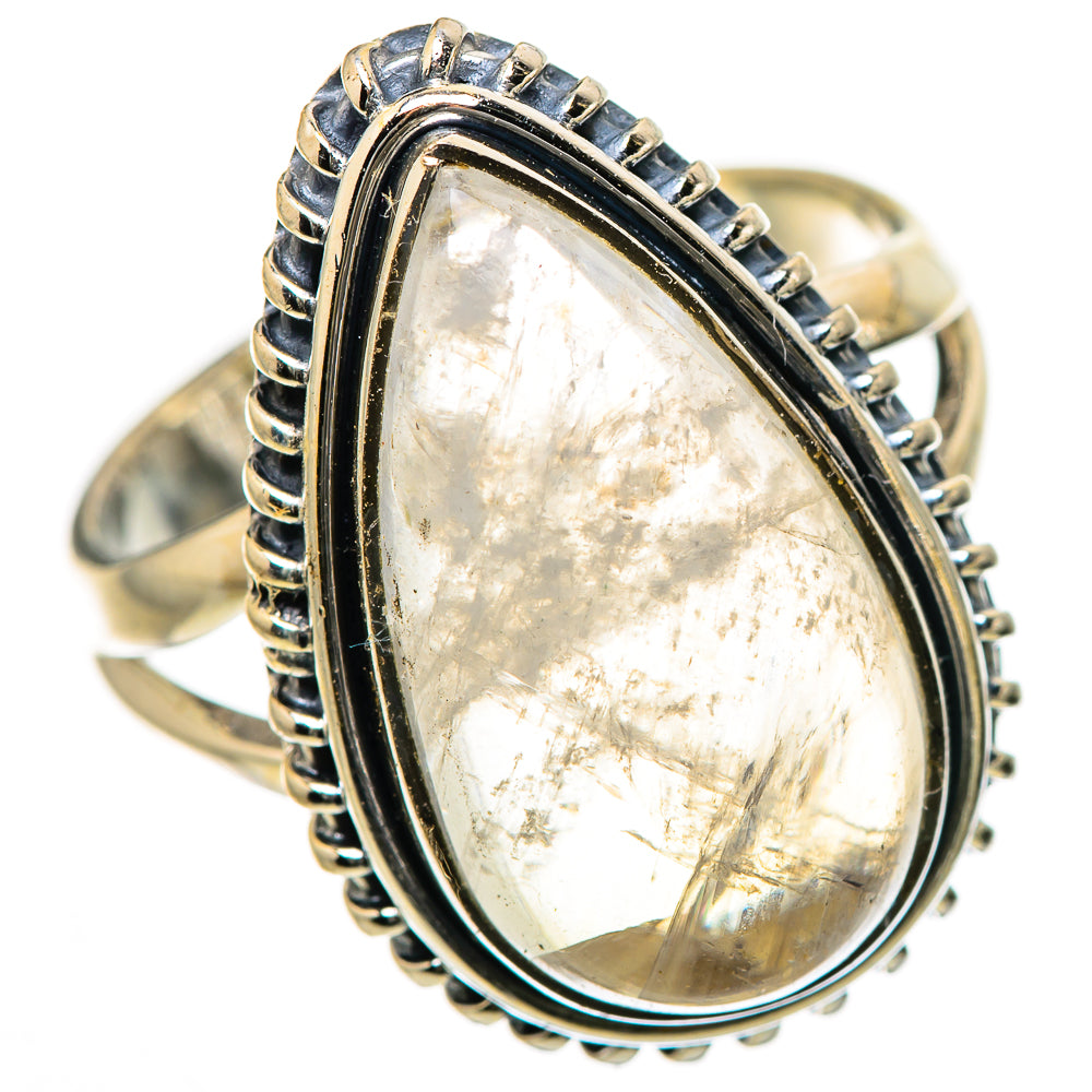 Rainbow Moonstone Rings handcrafted by Ana Silver Co - RING133461 - Photo 2