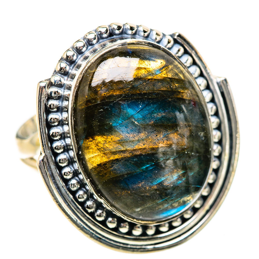 Labradorite Rings handcrafted by Ana Silver Co - RING133472 - Photo 2