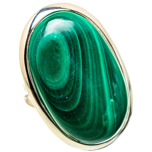 Malachite Rings handcrafted by Ana Silver Co - RING133478 - Photo 2