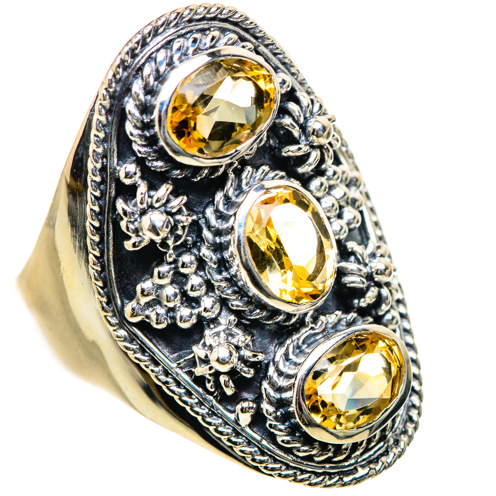 Citrine Rings handcrafted by Ana Silver Co - RING133480 - Photo 2
