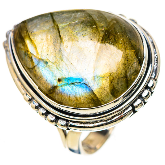 Labradorite Rings handcrafted by Ana Silver Co - RING133481 - Photo 2