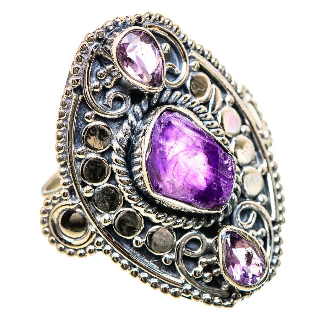 Amethyst Rings handcrafted by Ana Silver Co - RING133483 - Photo 2