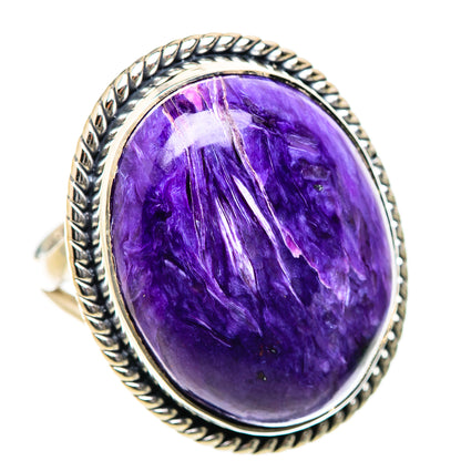 Charoite Rings handcrafted by Ana Silver Co - RING133484 - Photo 2