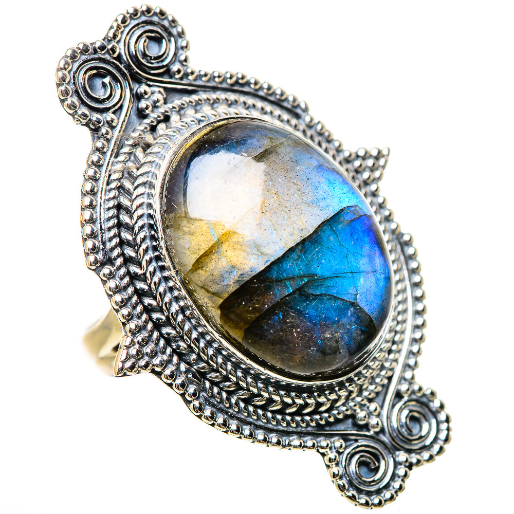 Labradorite Rings handcrafted by Ana Silver Co - RING133491 - Photo 2