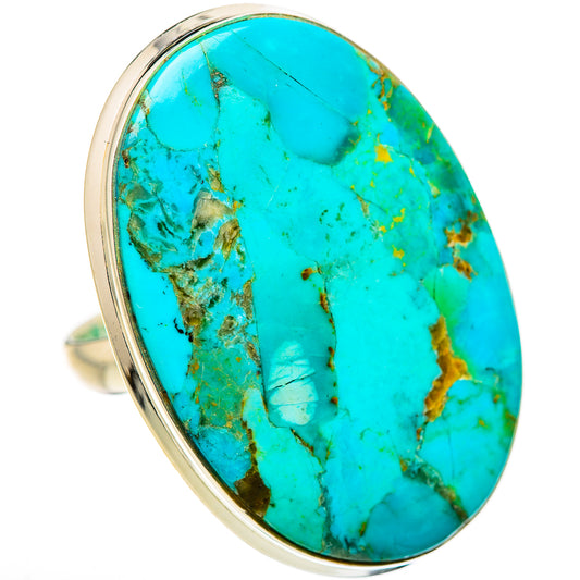 Chrysocolla Rings handcrafted by Ana Silver Co - RING133492 - Photo 2