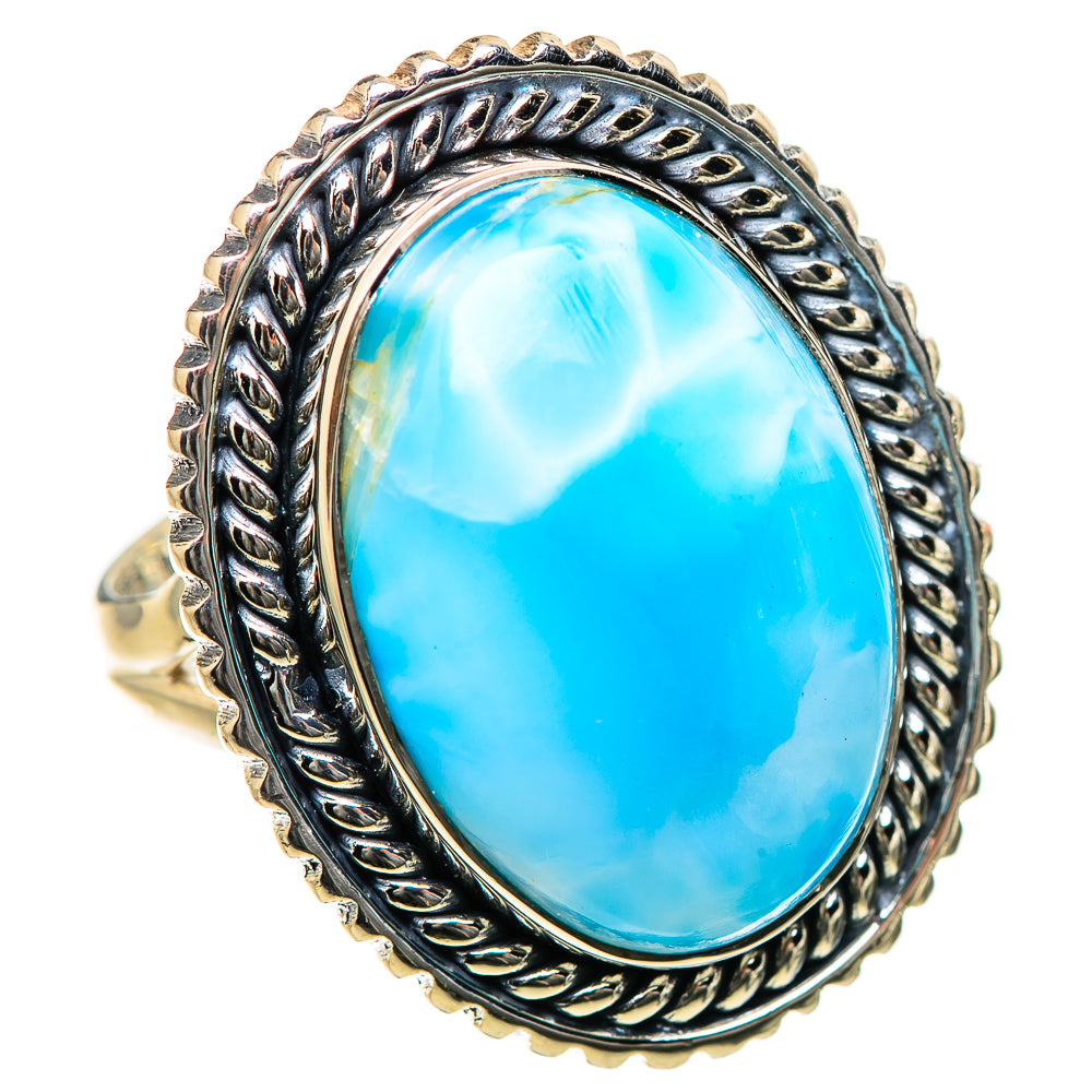 Larimar Rings handcrafted by Ana Silver Co - RING133494 - Photo 2