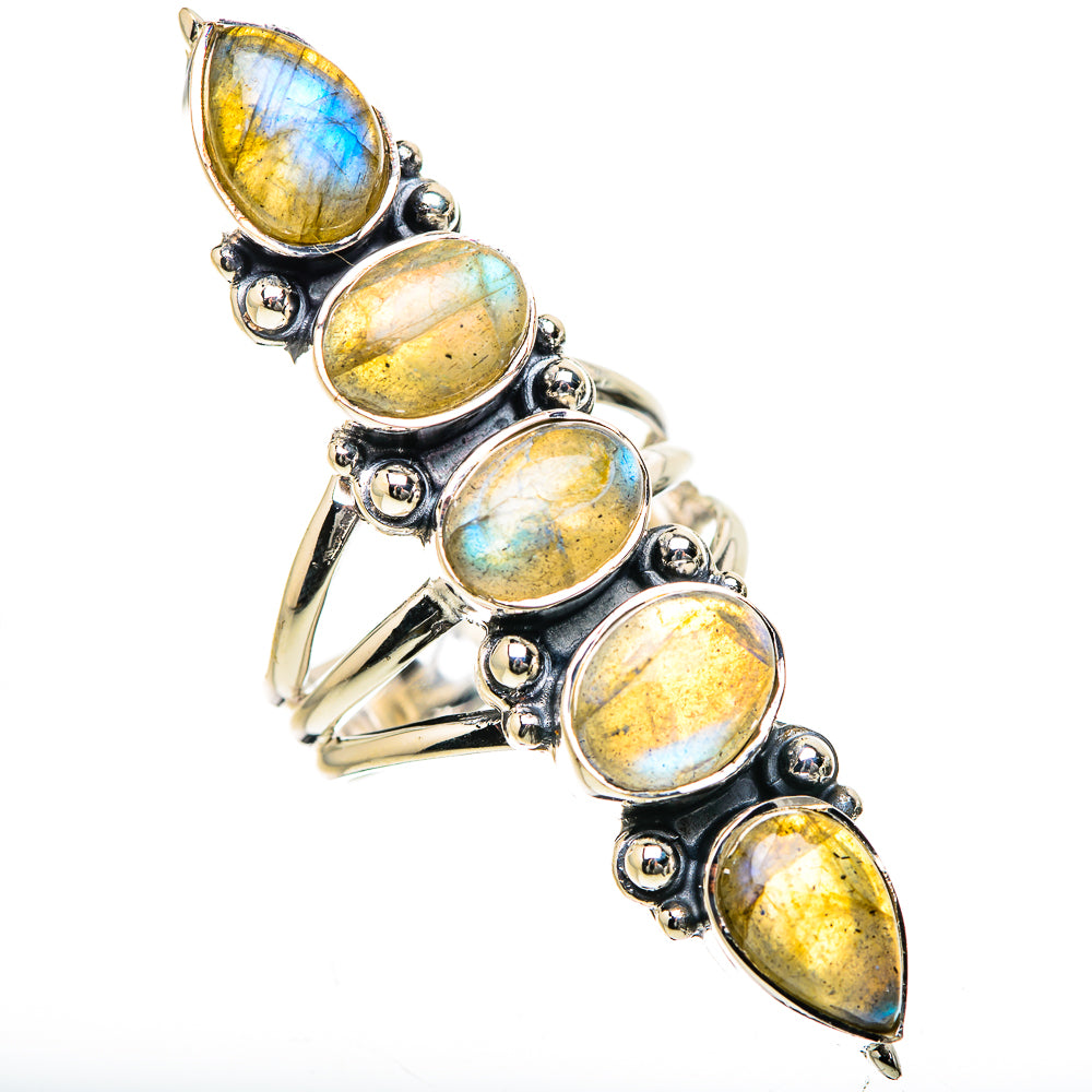Labradorite Rings handcrafted by Ana Silver Co - RING133496 - Photo 2